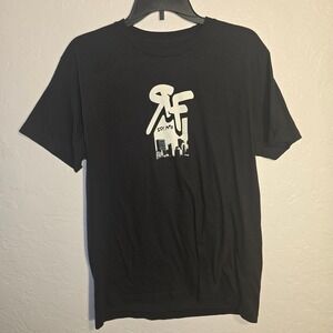 Rokfit Athletic Streetwear T-Shirt Large Men Black Skyline Graphic Tee